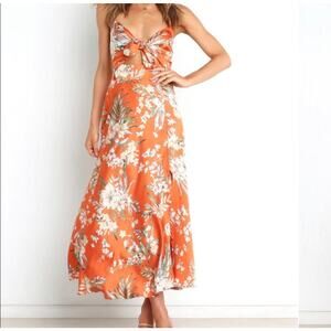 Petal and Pup Floral Midi Dress Size 8 New without tags 682T